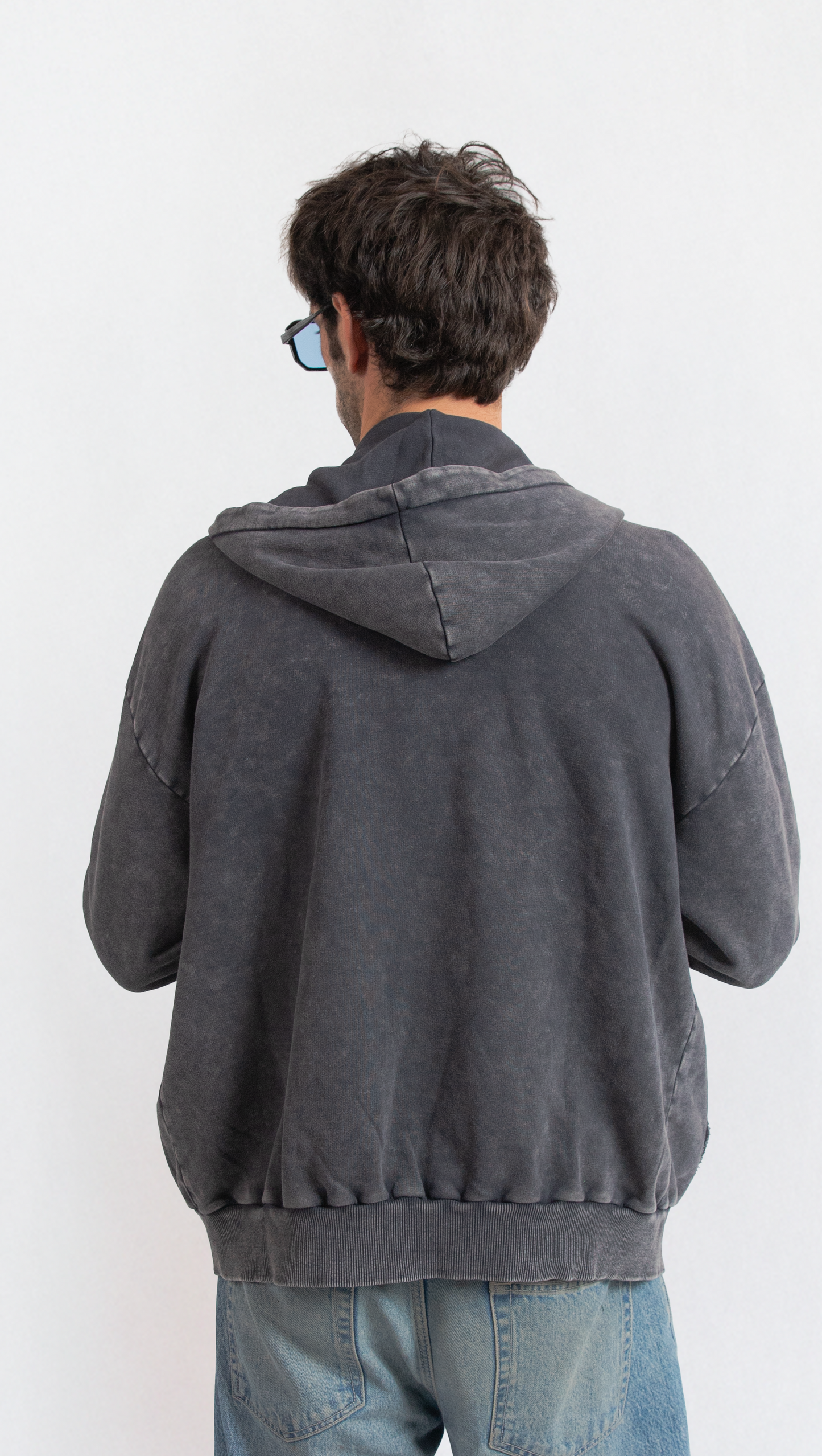 Zipper Jacket Washed Vintage