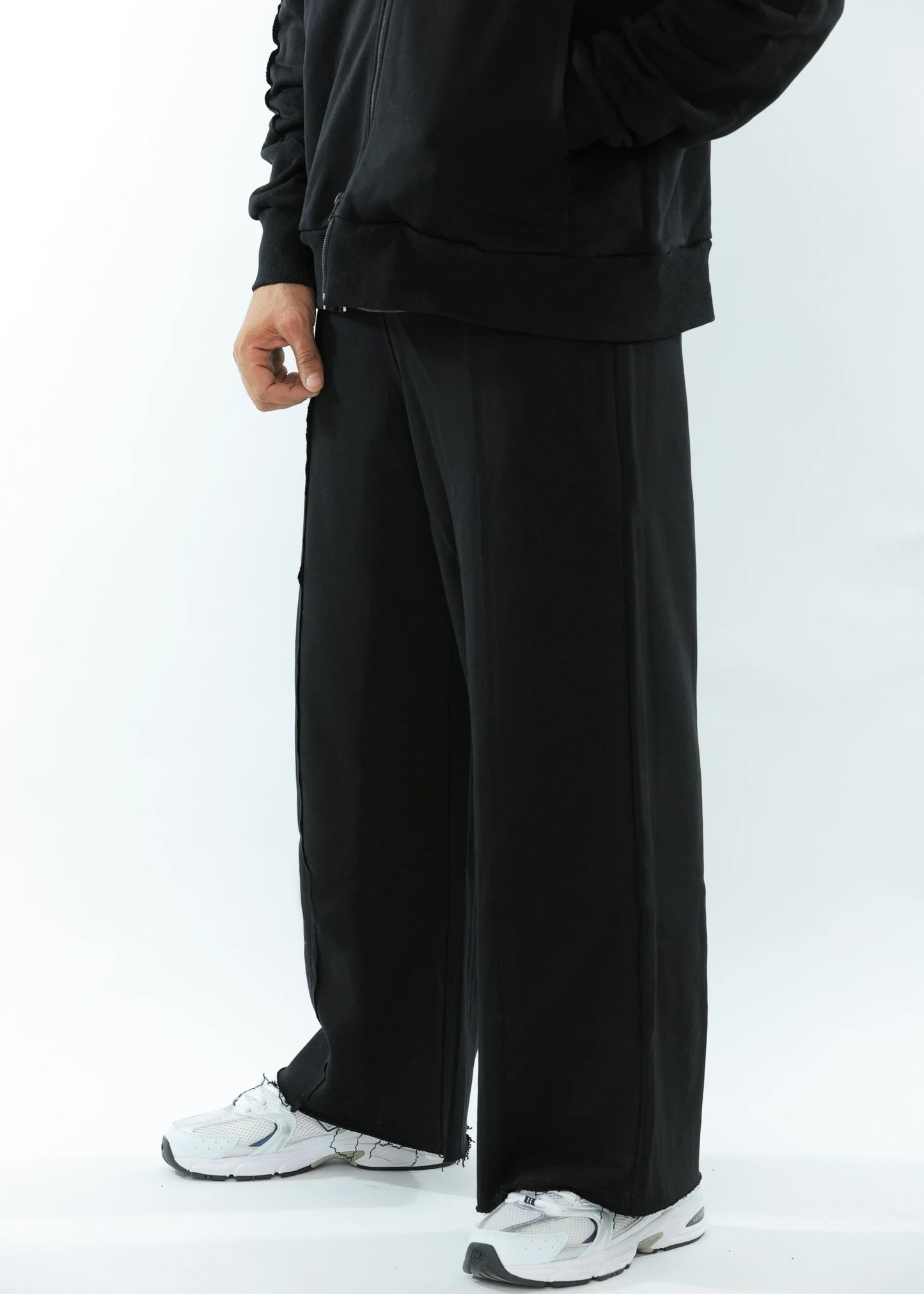 Unisex wide leg inside out pants