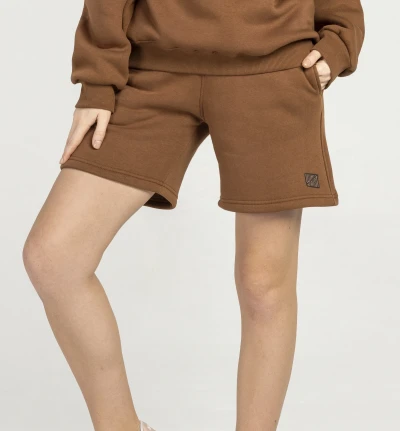 Unisex oversize winter Short Brown