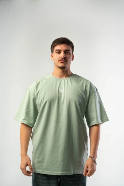 Unisex Oversized T-Shirt Basic Cotton Mint Green Mint Green