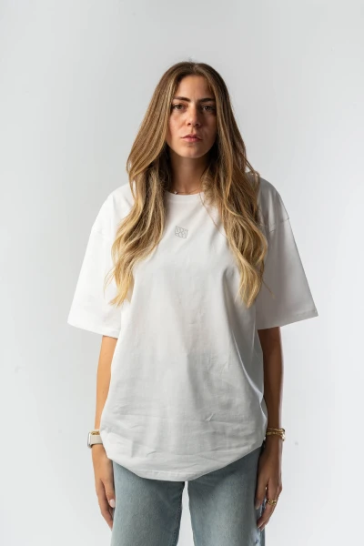 Unisex Oversized T-Shirt Basic Cotton Mint Green White