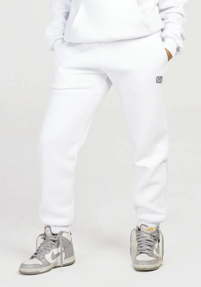 Unisex oversize sweatpants White