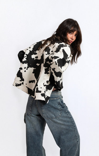Cow Print Jacket