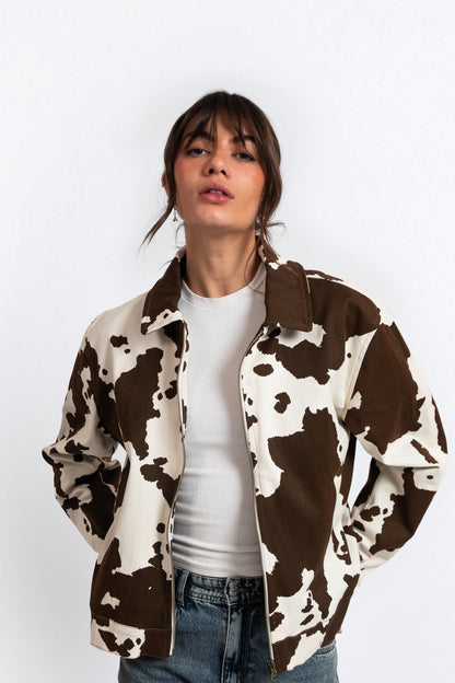 Cow Print Jacket