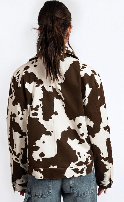 Cow Print Jacket