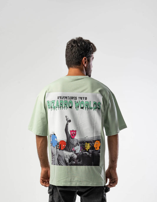 Unisex Oversized T-Shirt Printed Bizarro World