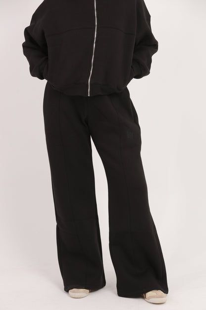 Oversize cropped  zipper sweatshirt