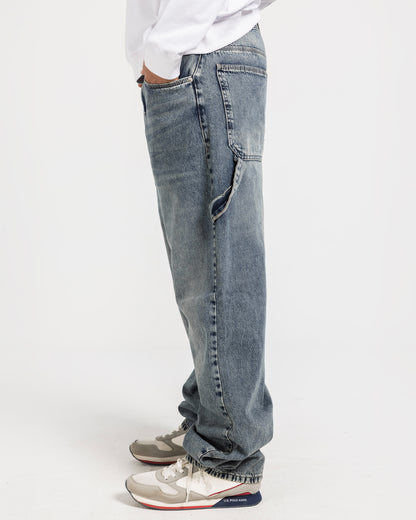 Balloon Blue Grey Jeans Pants