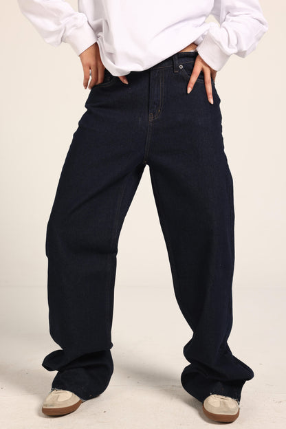Raw Blue Jeans Pants