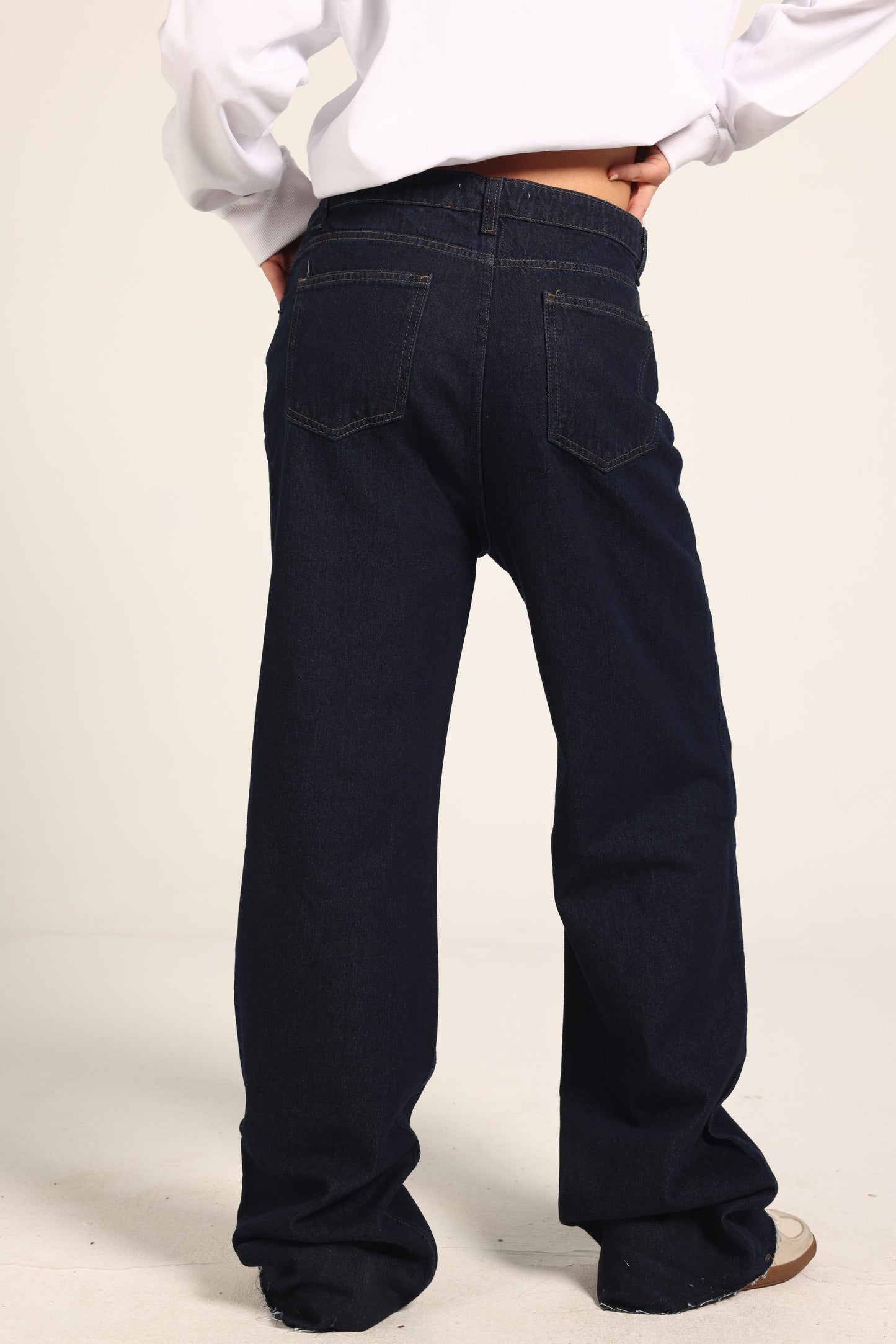 Raw Blue Jeans Pants