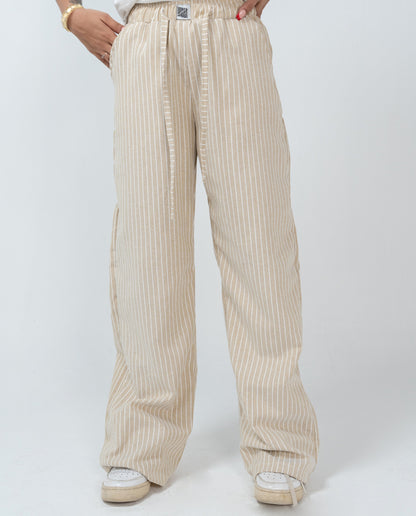 Unisex Relaxed Fit Striped Summer Pants