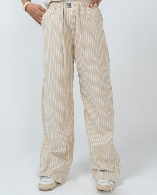 Unisex Relaxed Fit Striped Summer Pants