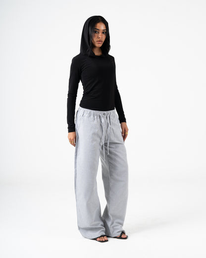 Summer striped pants relaxed fit