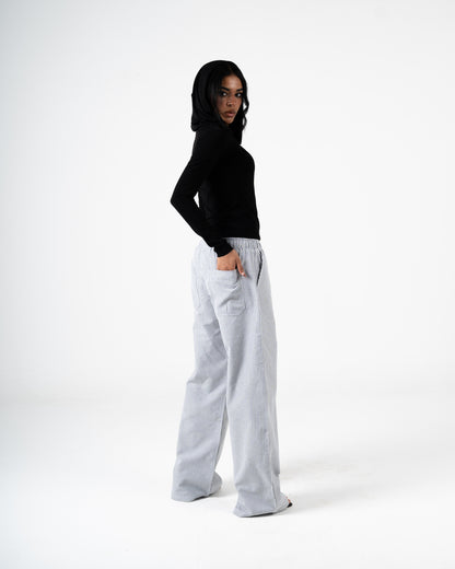 Summer striped pants relaxed fit
