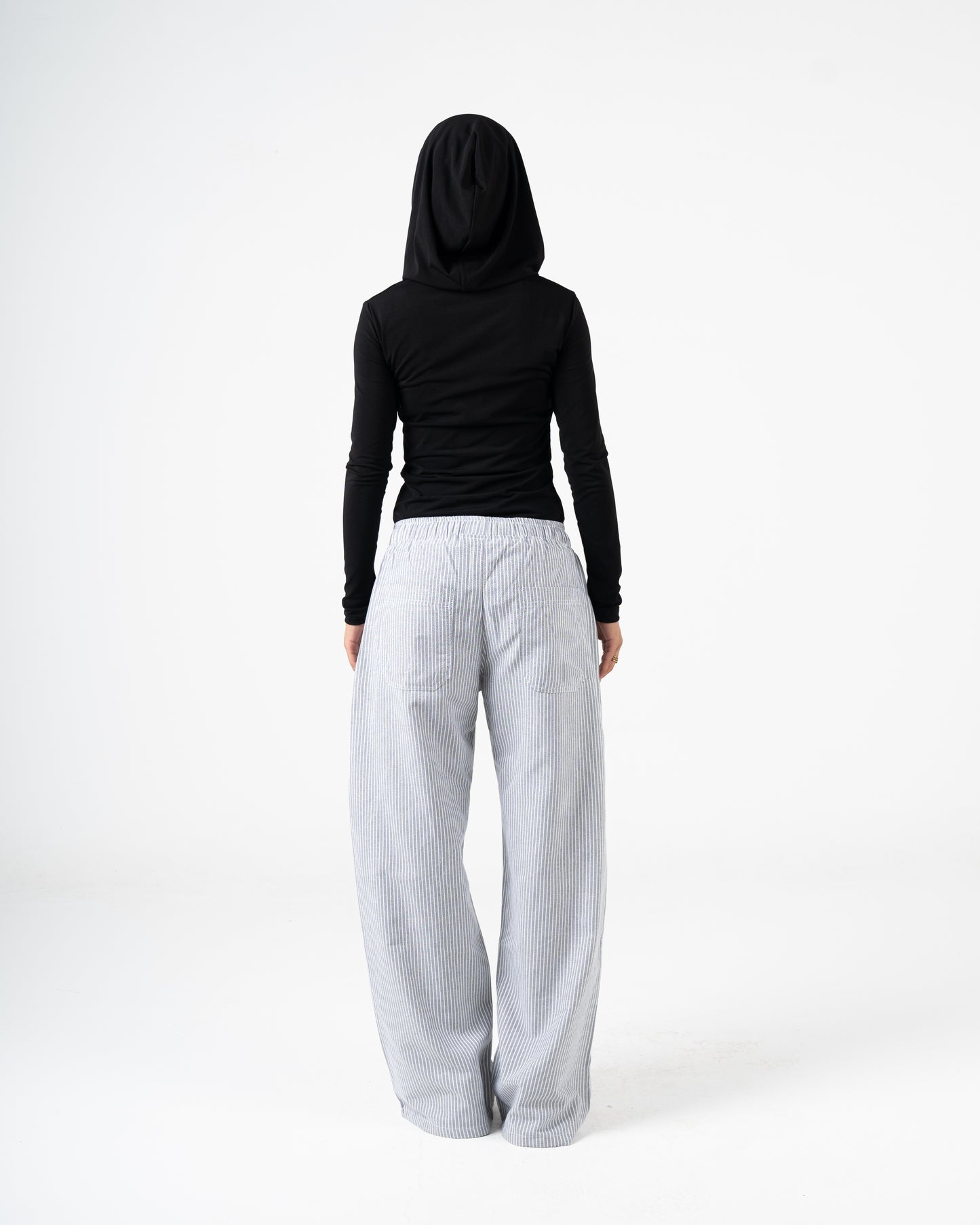 Summer striped pants relaxed fit