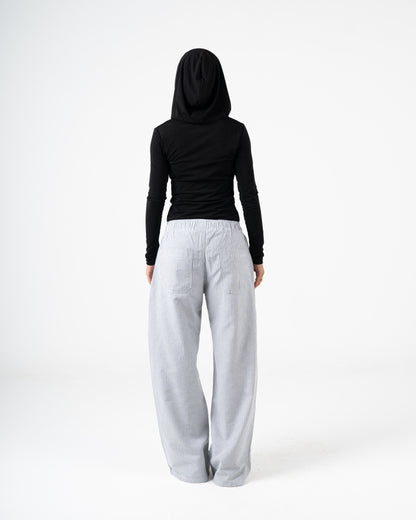 Summer striped pants relaxed fit
