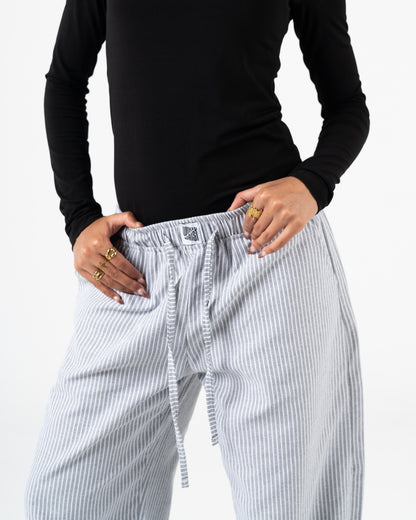Summer striped pants relaxed fit