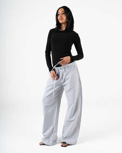 Summer striped pants relaxed fit