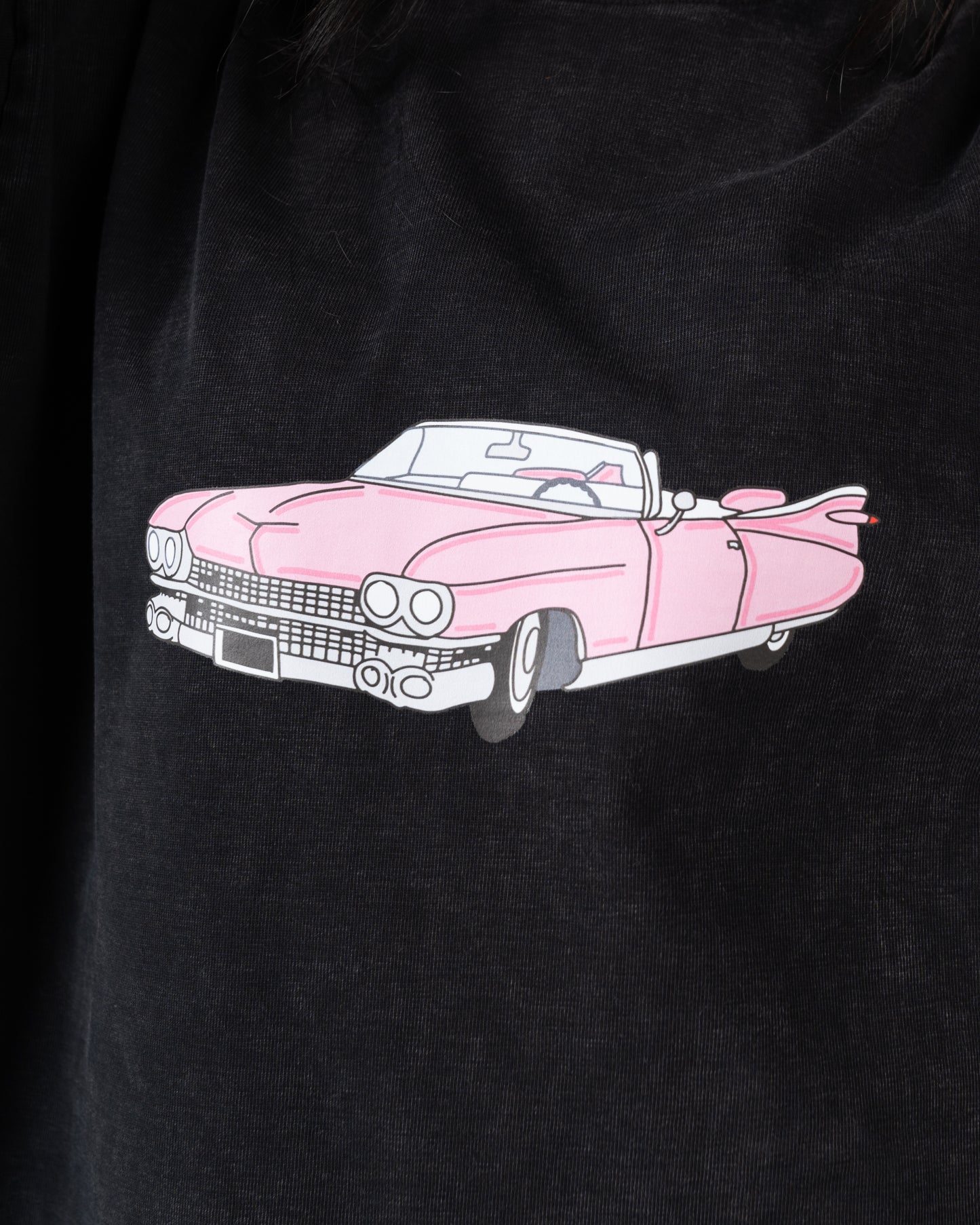 Oversized vintage Washed Long Sleeve old car