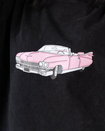 Oversized vintage Washed Long Sleeve old car