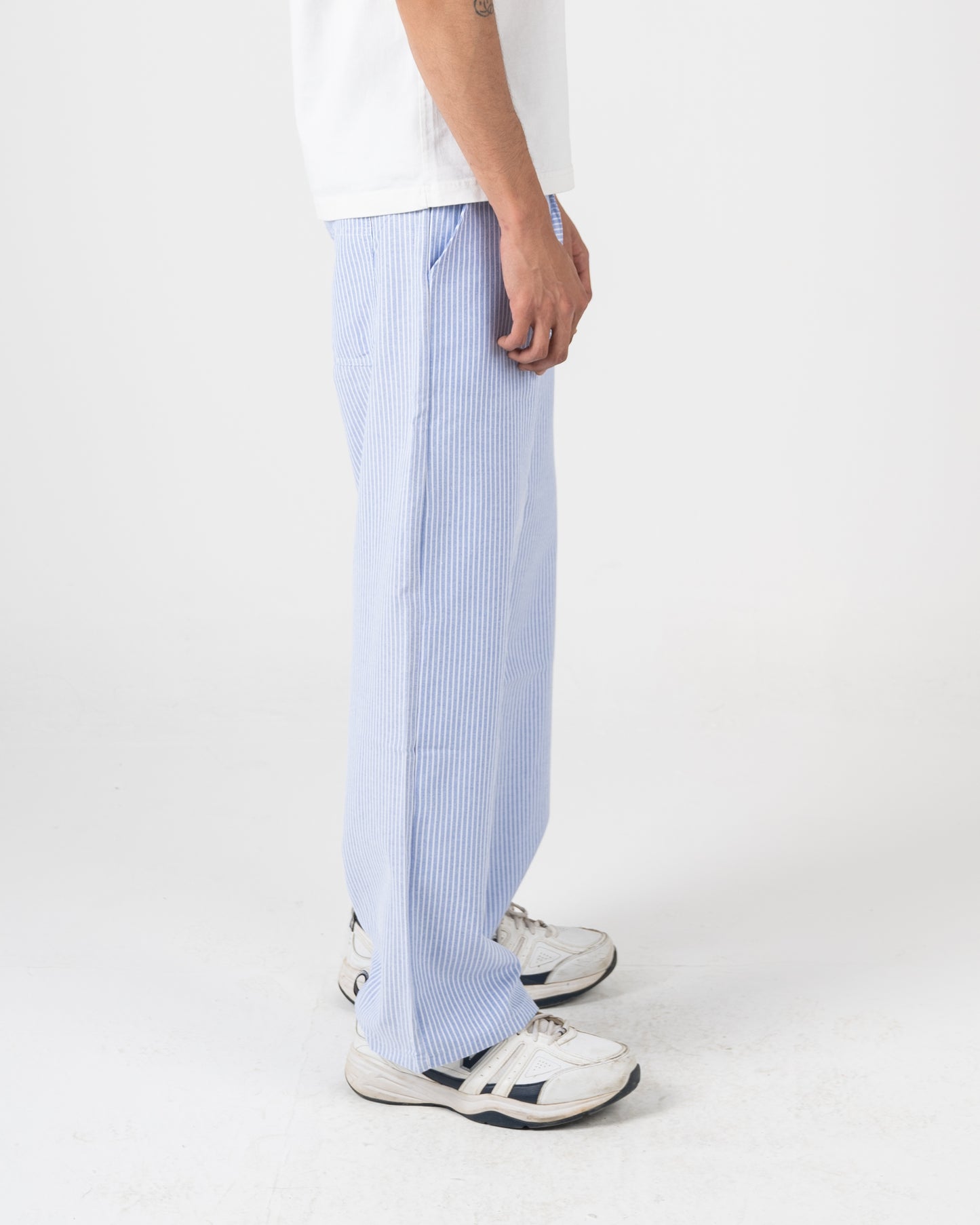 Summer striped pants relaxed fit