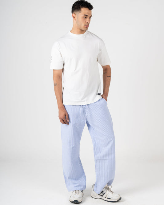 Summer striped pants relaxed fit