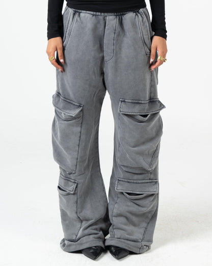 Unisex Washed Cargo Sweatpants
