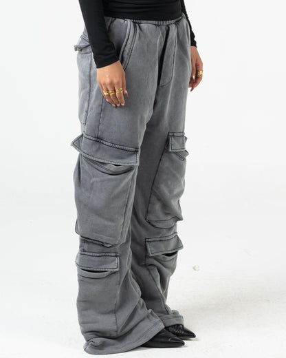 Unisex Washed Cargo Sweatpants