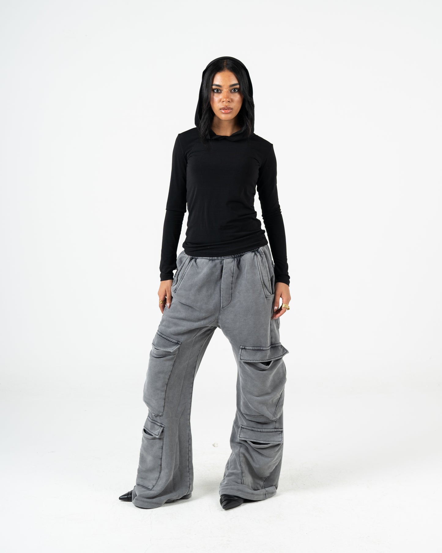 Unisex Washed Cargo Sweatpants