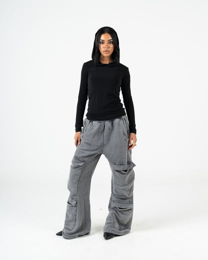Unisex Washed Cargo Sweatpants