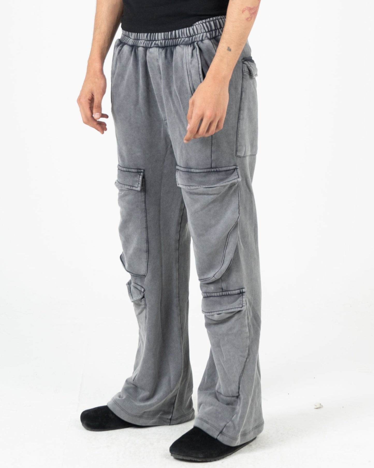 Unisex Washed Cargo Sweatpants