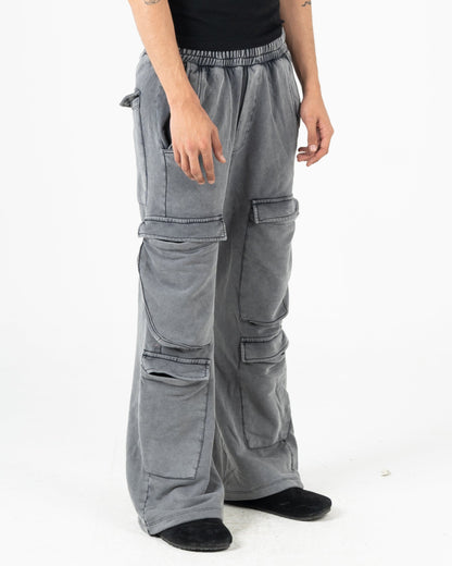 Unisex Washed Cargo Sweatpants