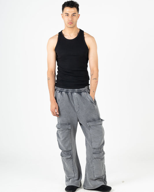 Unisex Washed Cargo Sweatpants