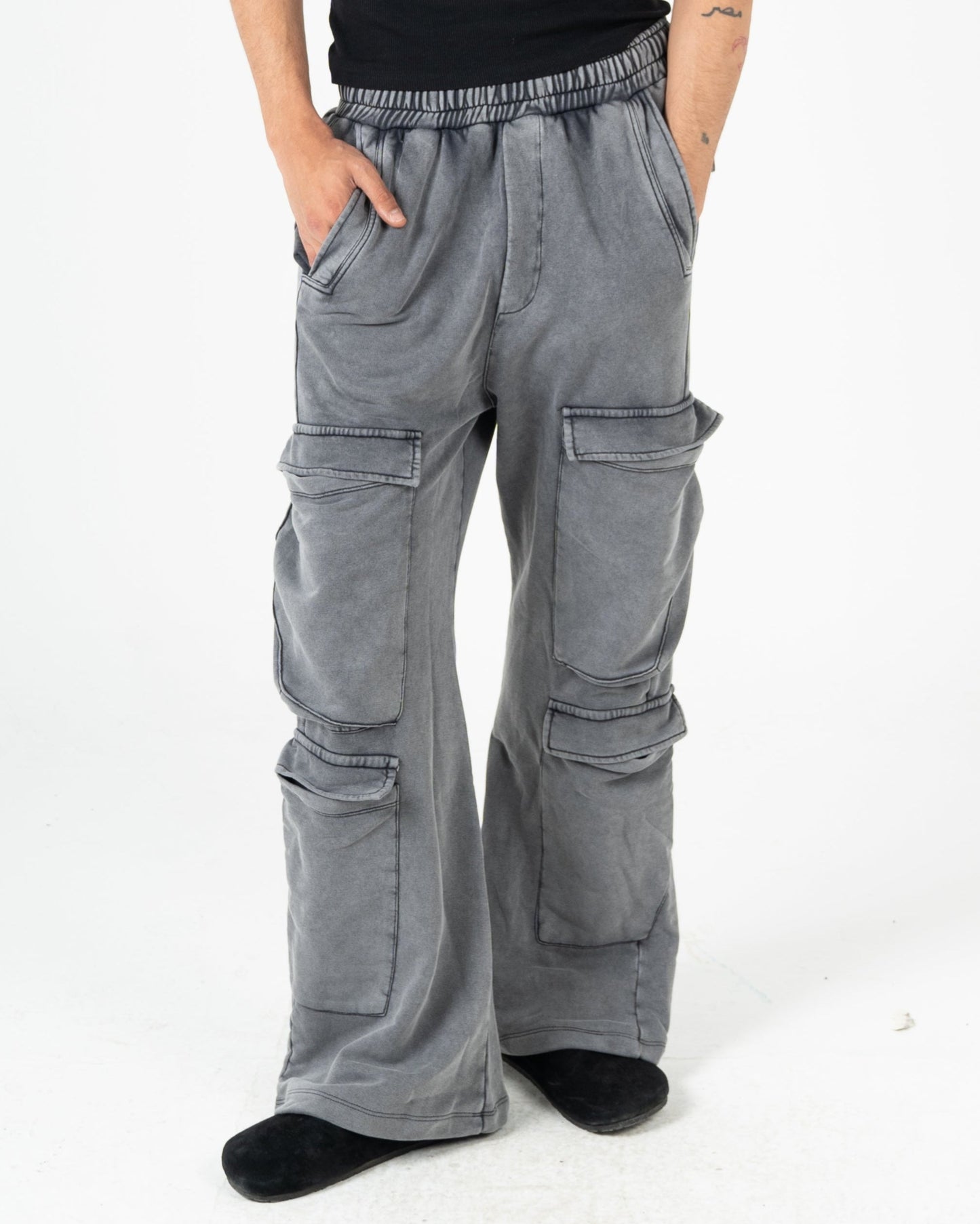 Unisex Washed Cargo Sweatpants
