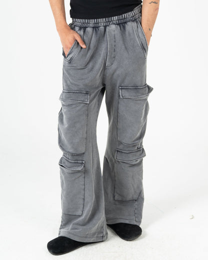Unisex Washed Cargo Sweatpants