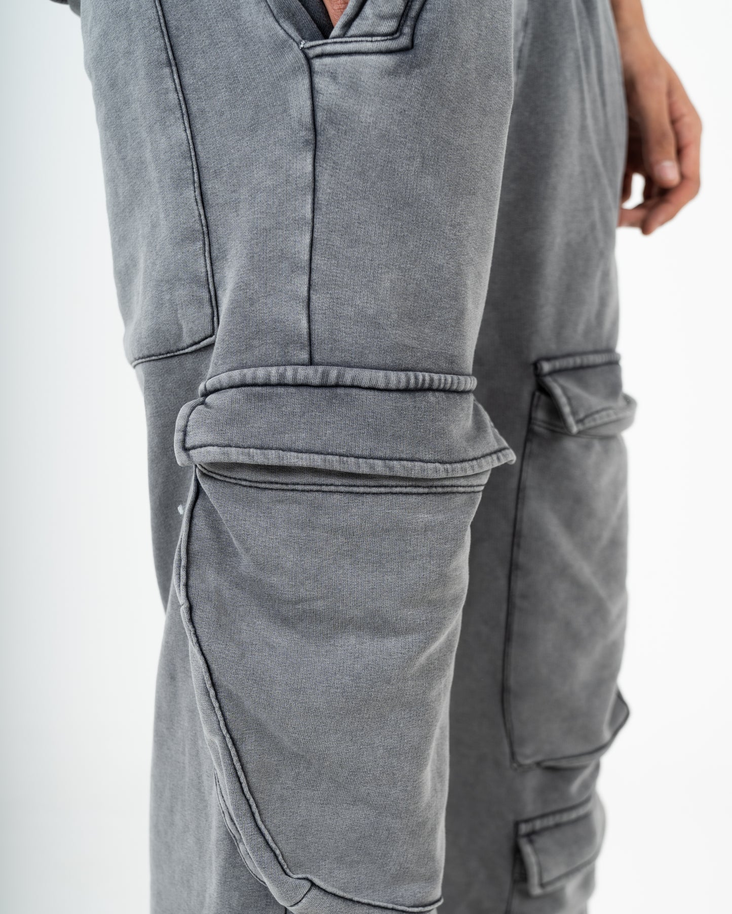 Unisex Washed Cargo Sweatpants