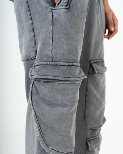 Unisex Washed Cargo Sweatpants