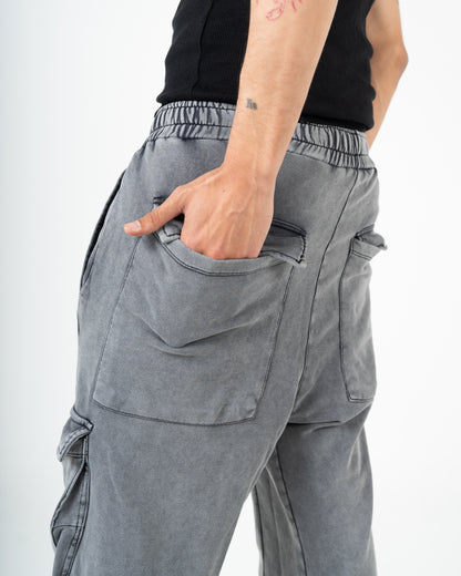 Unisex Washed Cargo Sweatpants