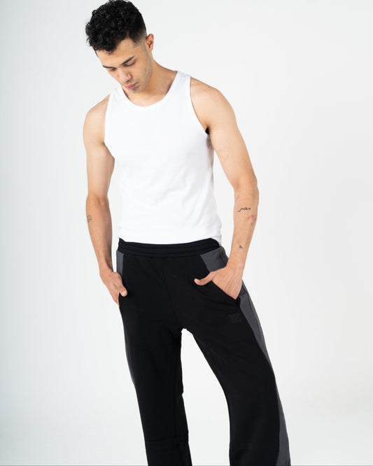 Unisex oversized wide leg pants mixed color