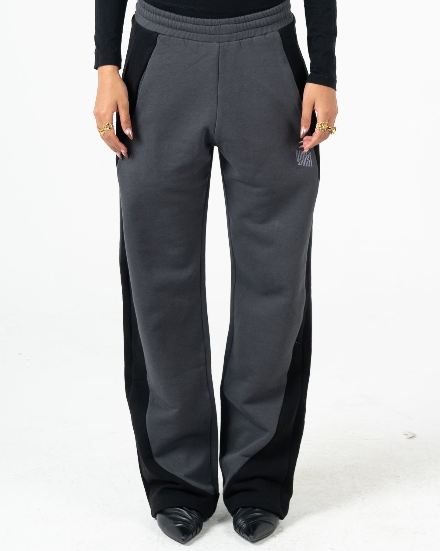 Unisex oversized wide leg pants mixed color