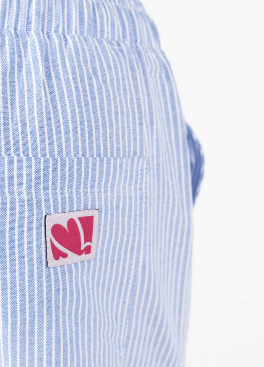 Summer striped pants relaxed fit
