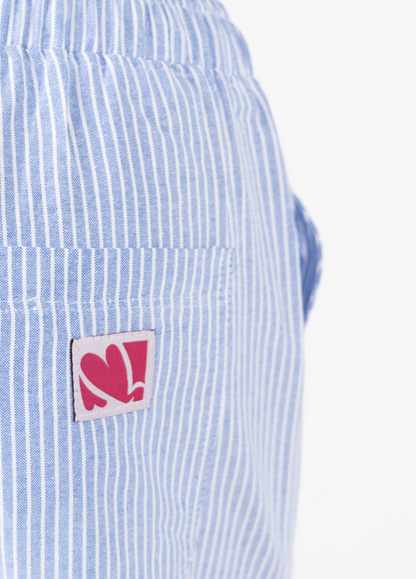 Summer striped pants relaxed fit