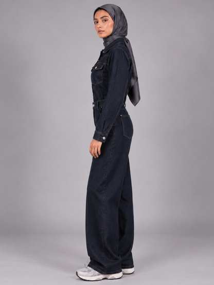 Dark Denim Jumpsuit