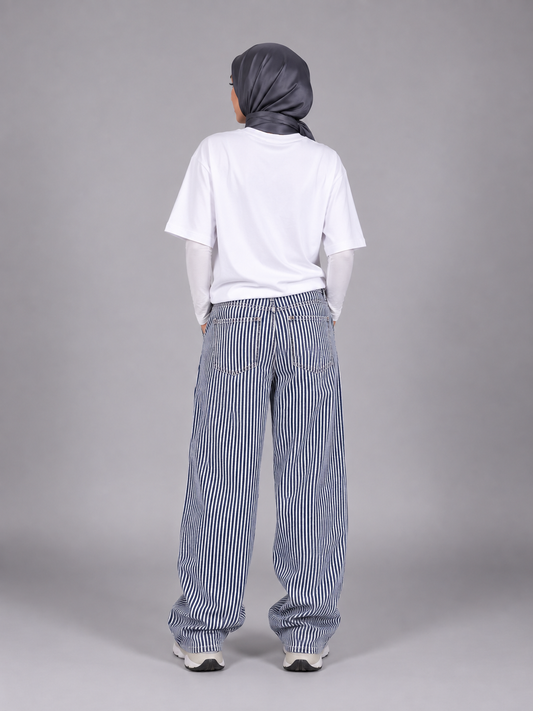 Relaxed Striped Pants