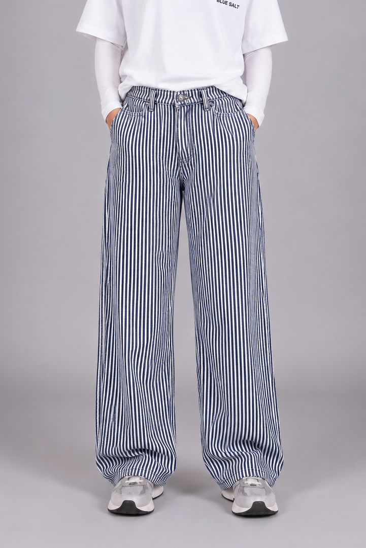 Relaxed Striped Pants