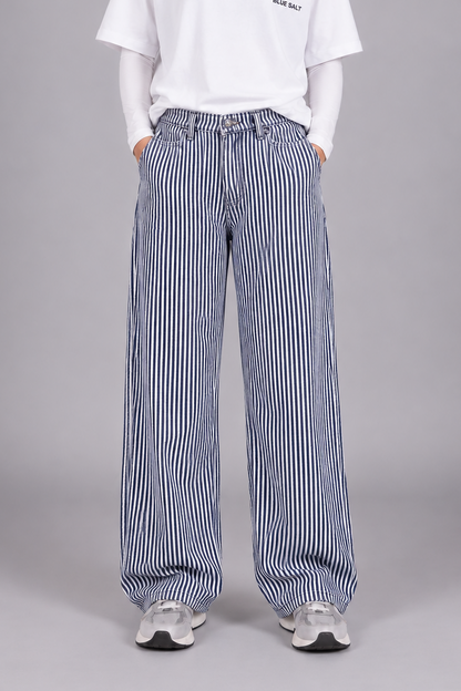 Relaxed Striped Pants