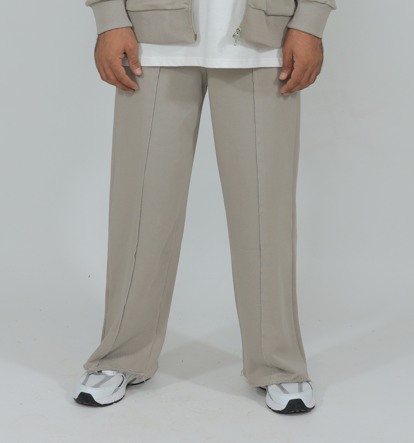 Unisex wide leg inside out pants
