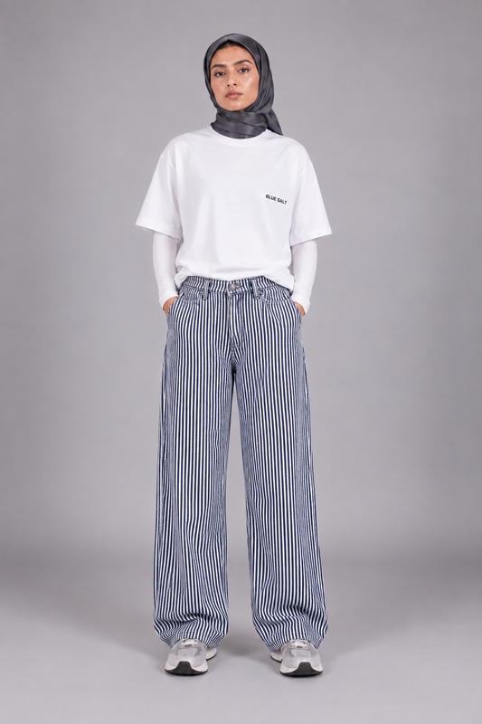 Relaxed Striped Pants