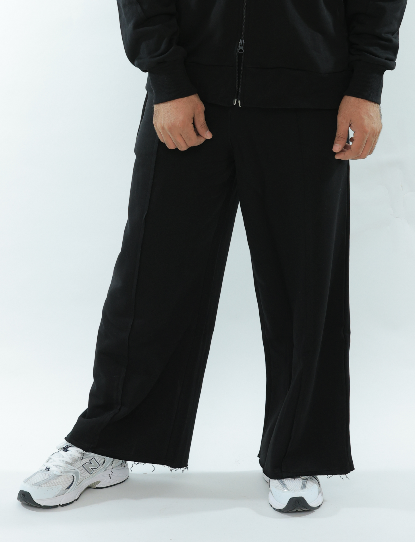 Unisex wide leg inside out pants