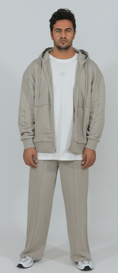 Unisex wide leg inside out pants